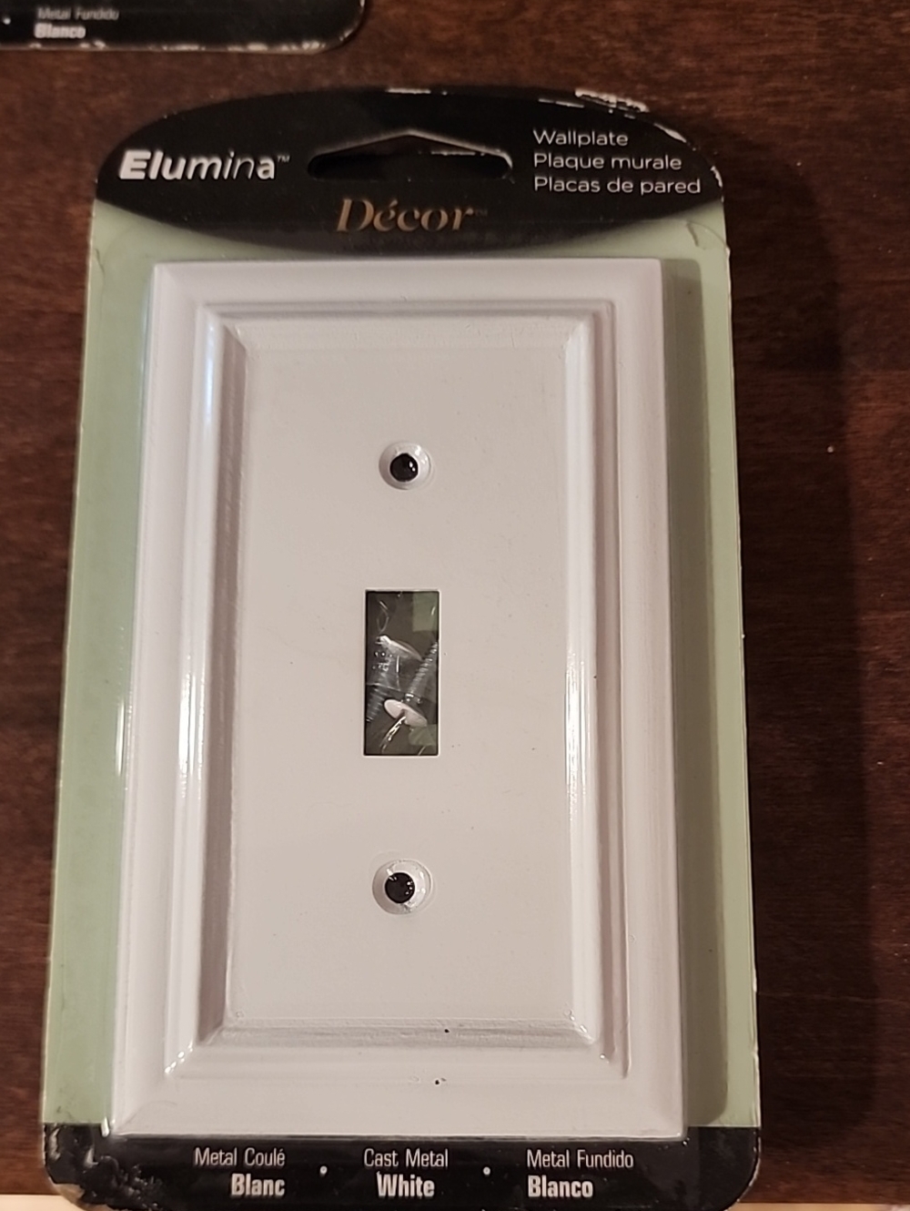 Elumina Décor Continental White Wallplate